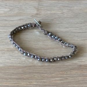 Silver Beaded Bracelet